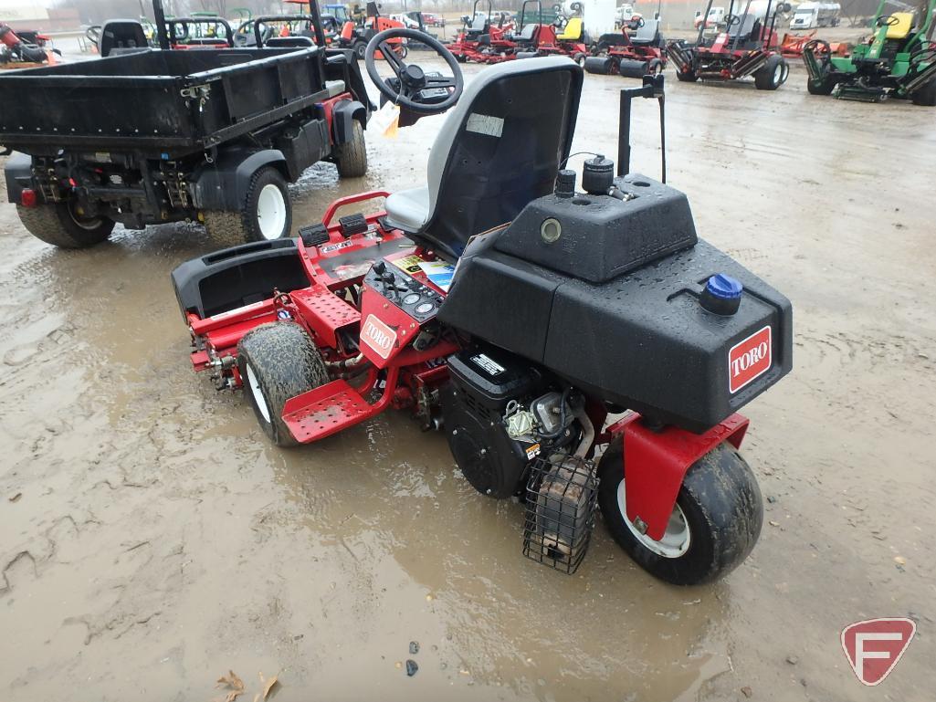 1991 Toro Greensmaster 3100 gas triplex reel mower, sn 04353-10355, actual 5,093 hrs.