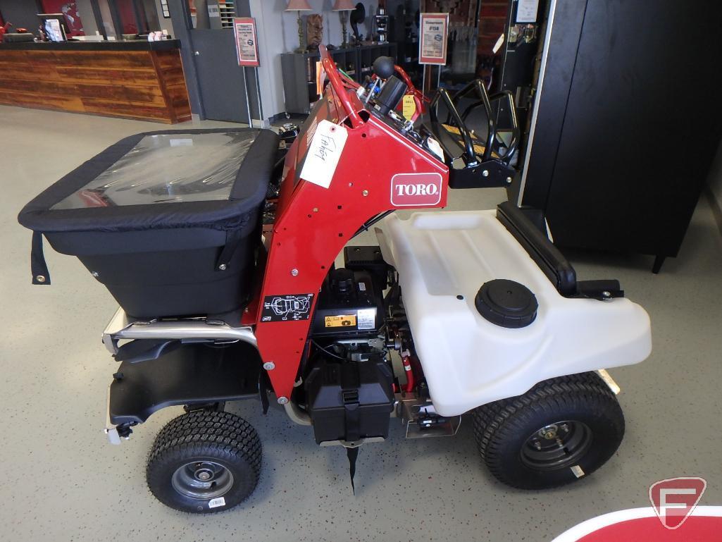 Toro stand-on spreader/sprayer with Kohler 277cc engine, 1hr, sn 405426528