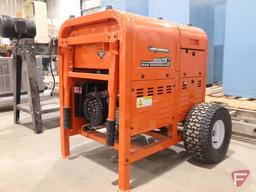 9000TB industrial portable gas generator, 0hrs showing, 120/240v