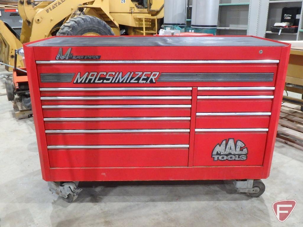 Mac Tools Macsimizer Class 2 Super Station 11-drawer tool chest on heavy duty casters
