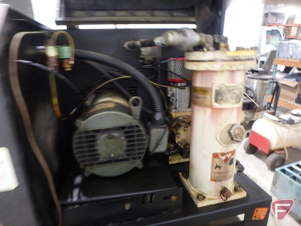 Ingersoll Rand SSR-HP15 air compressor, sn LX1255U99008, 61196hrs showing