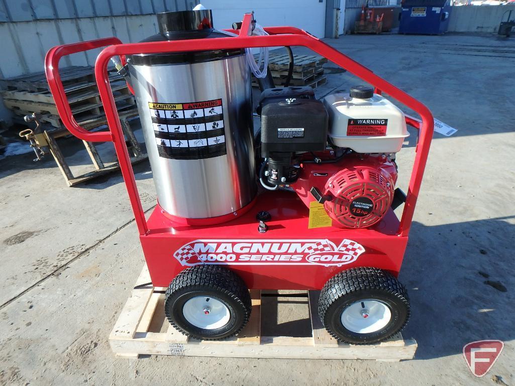 NEW 2020 Easy Kleen Magnum 4000 hot water pressure washer, model GS18, SN: 200753