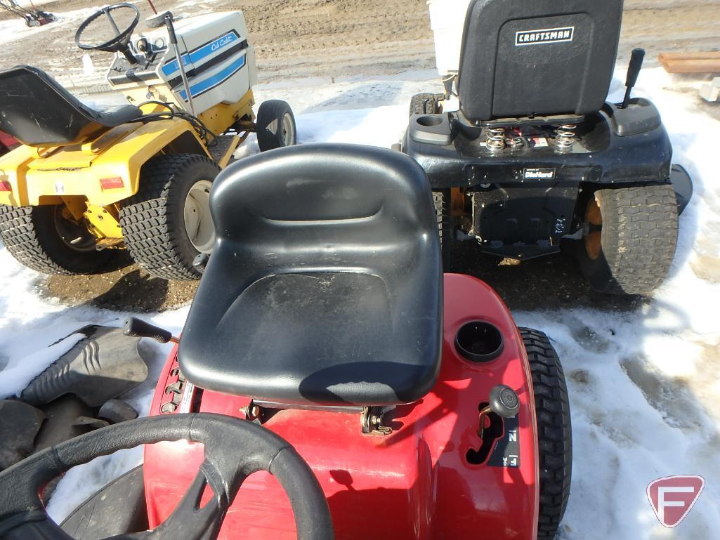 Troy-Bilt Tuffy riding lawn mower with 17hp Kohler gas engine, 38" deck, 7-speed transmission