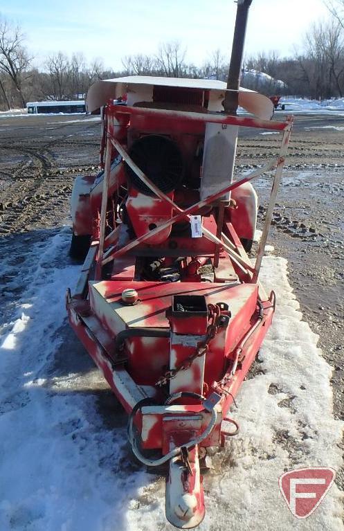 Concrete pump on single axle, diesel engine, hydraulic pump is bad