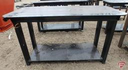 New heavy 30" x 57" welding shop table, black paint