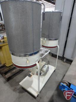Jet DC-1900 C dust collector, 3hp, 3ph, on casters