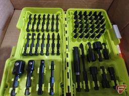 Husky 46 pc combination wrench socket set, asst. drivers sets, and ratcheting screwdriver set