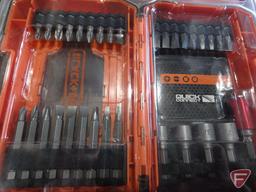 Black & Decker drill bits, Craftsman drill bits, Black & Decker driver set, Stanley ratchet driver