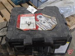 Midwest Products portable air tank, Craftsman case with asst ratchets and sockets,