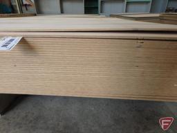 (31) 4' x 8' sheets of veneered rustic maple finishing fiberboard