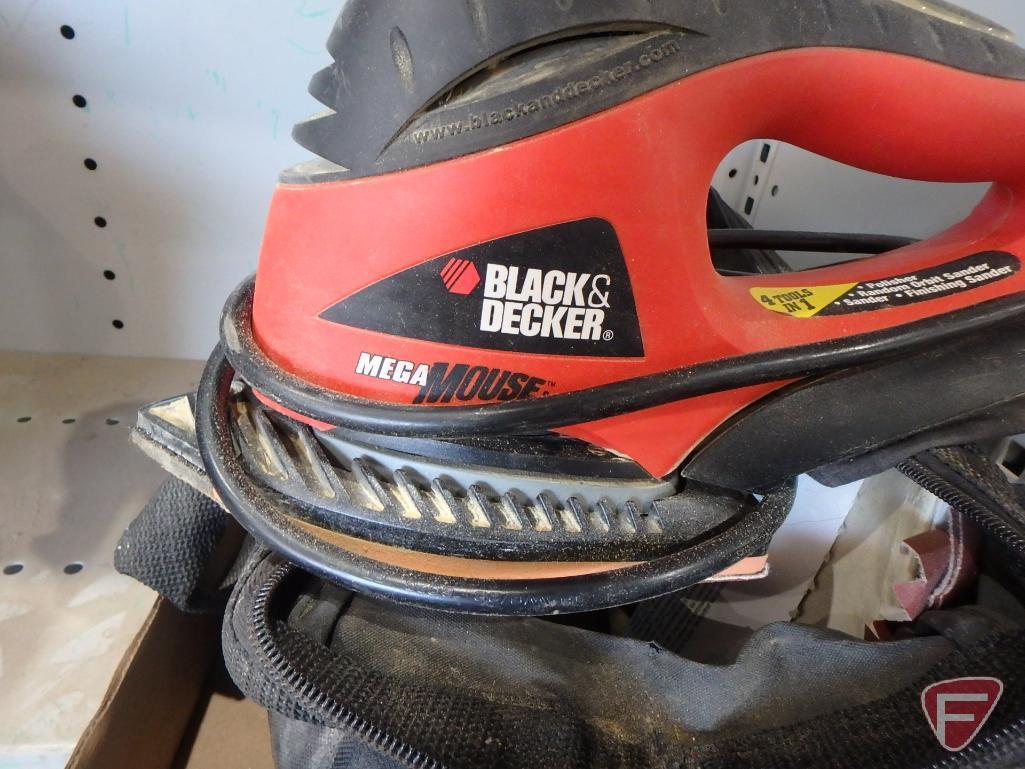 Black & Decker Mega Mouse sander with soft sided bag