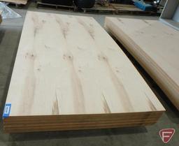 (30) 4' x 8' sheets of veneered rustic maple finishing fiberboard