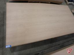 (38) 4' x 8' sheets of veneered cherry fiberboard