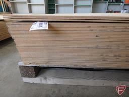 (35) 4' x 8' sheets of veneered cherry fiberboard