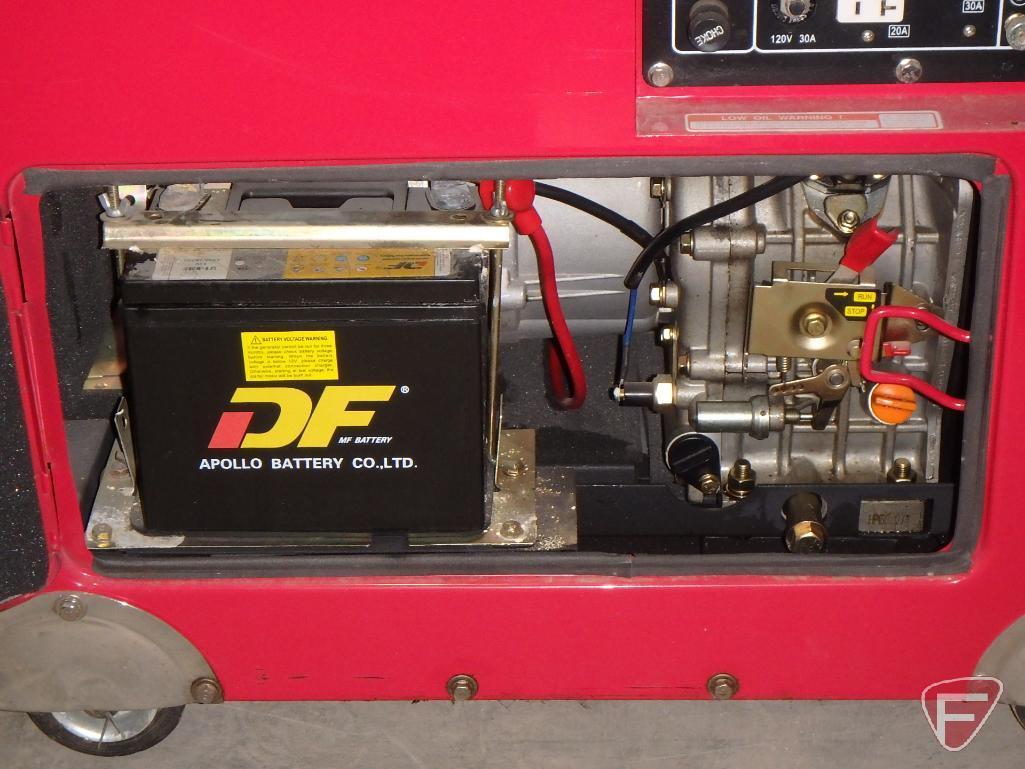 2002 Heavy Duty Power Systems HDI7000BD diesel 7000 watt generator