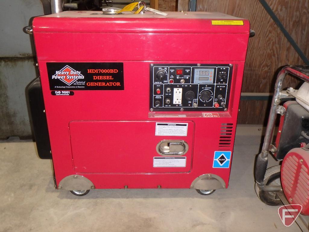 2002 Heavy Duty Power Systems HDI7000BD diesel 7000 watt generator