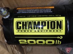 12v Champion 2,000 lb ATV winch