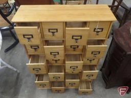 24-drawer storage cabinet 27"W x 10"D x 40"H