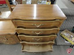 3-pc bedroom set: dresser with mirror 57"W x 21"D x 63"H, chest of drawers 37"W x 21"D x 49"H,