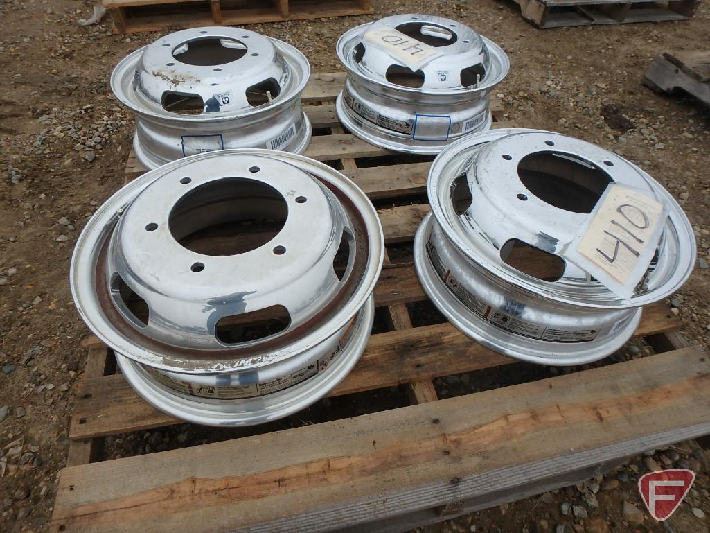 (4) Aluminum Alcoa 16x5.5 wheels with 6x205mm pattern