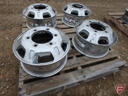 (4) Chromed 16x6 front wheels with 6x205mm pattern