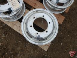 (4) Aluminum Alcoa 16x5.5 wheels with 6x205mm pattern