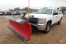 2008 Chevrolet Silverado 4x4 Pickup Truck with Western snow plow