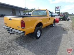 2004 Ford F-350 4x4 Pickup Truck with Western snow plow