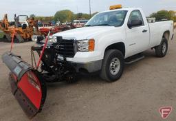 2010 GMC Sierra 4x4 Pickup Truck with Western snow plow