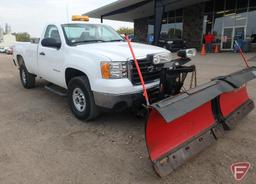 2010 GMC Sierra 4x4 Pickup Truck with Western snow plow