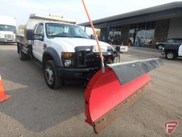 2008 Ford F-450 4x4 Dump Truck with Western snow plow
