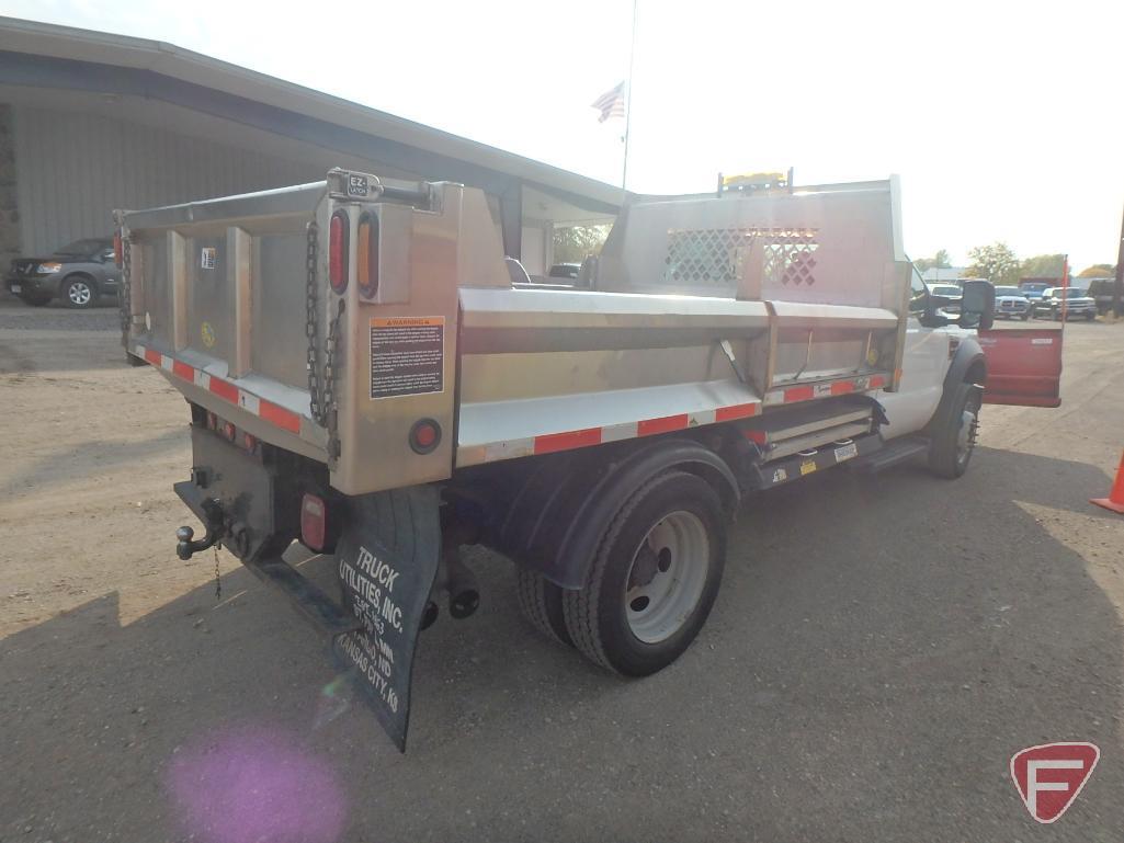 2008 Ford F-450 4x4 Dump Truck with Western snow plow