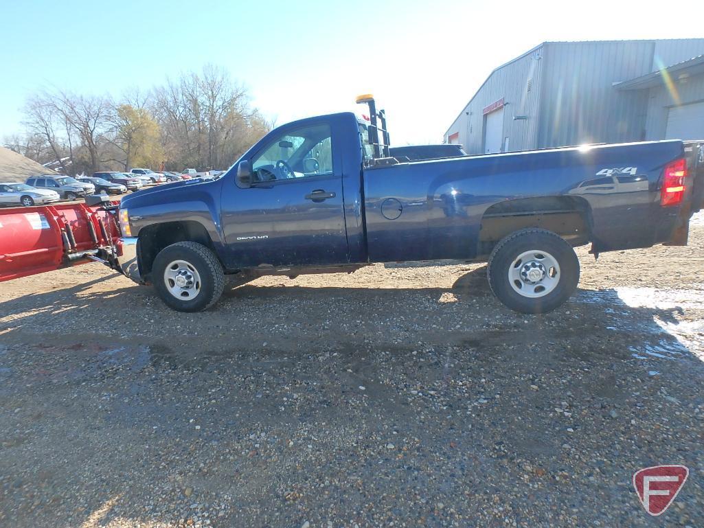 2009 Chevrolet Silverado 2500HD 4x4 Pickup Truck with Western snow plow