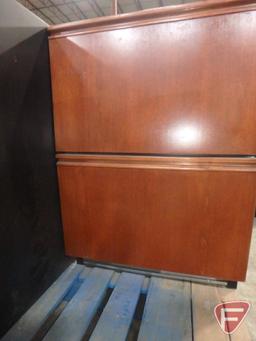 U-Line Echelon 2-drawer refrigerator/freezer with wood front, model C2275DWR