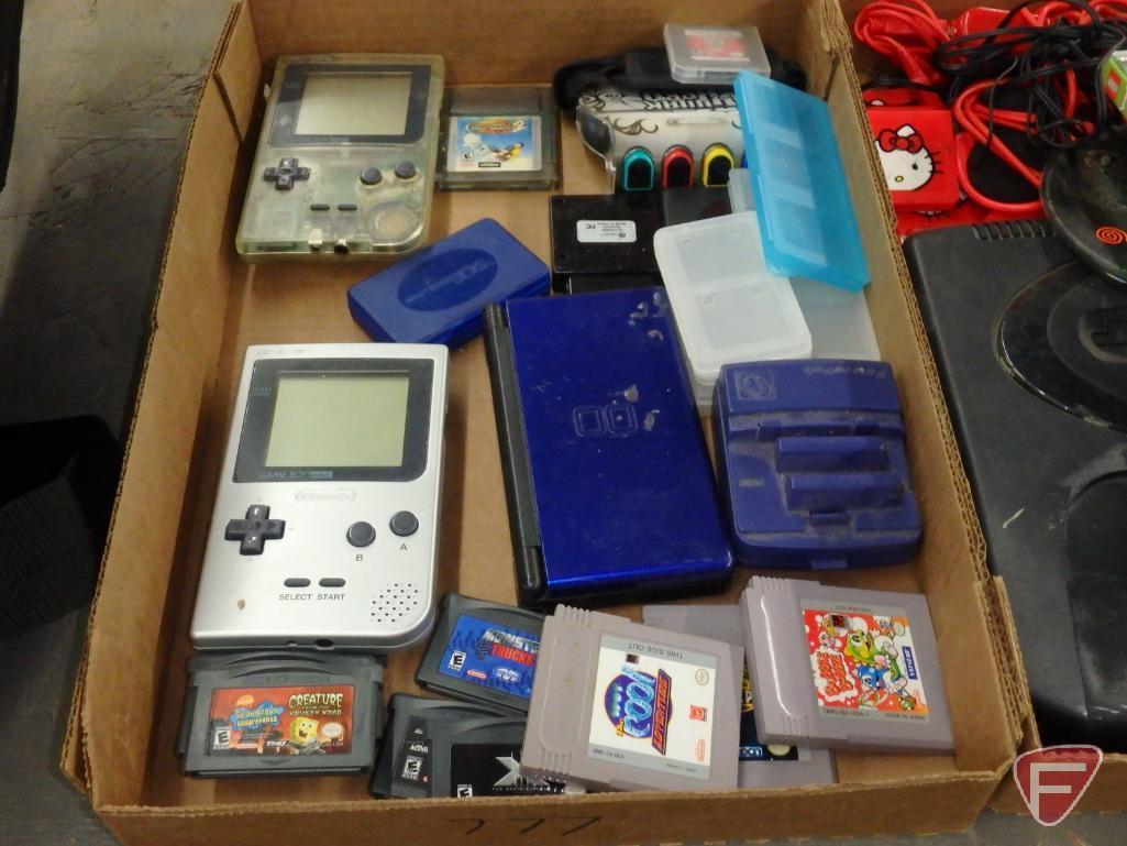 Nintendo console, controllers, games, accessories.