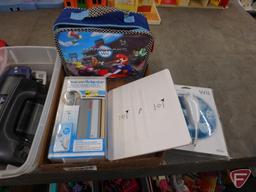 Nintendo console, controllers, games, accessories.