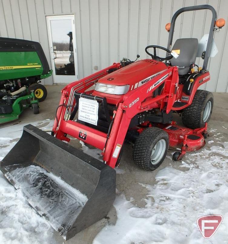 2009 Massey-Ferguson GC2300 compact tractor, 22.5 HP diesel engine, sn JRA20772, 1,920 hrs