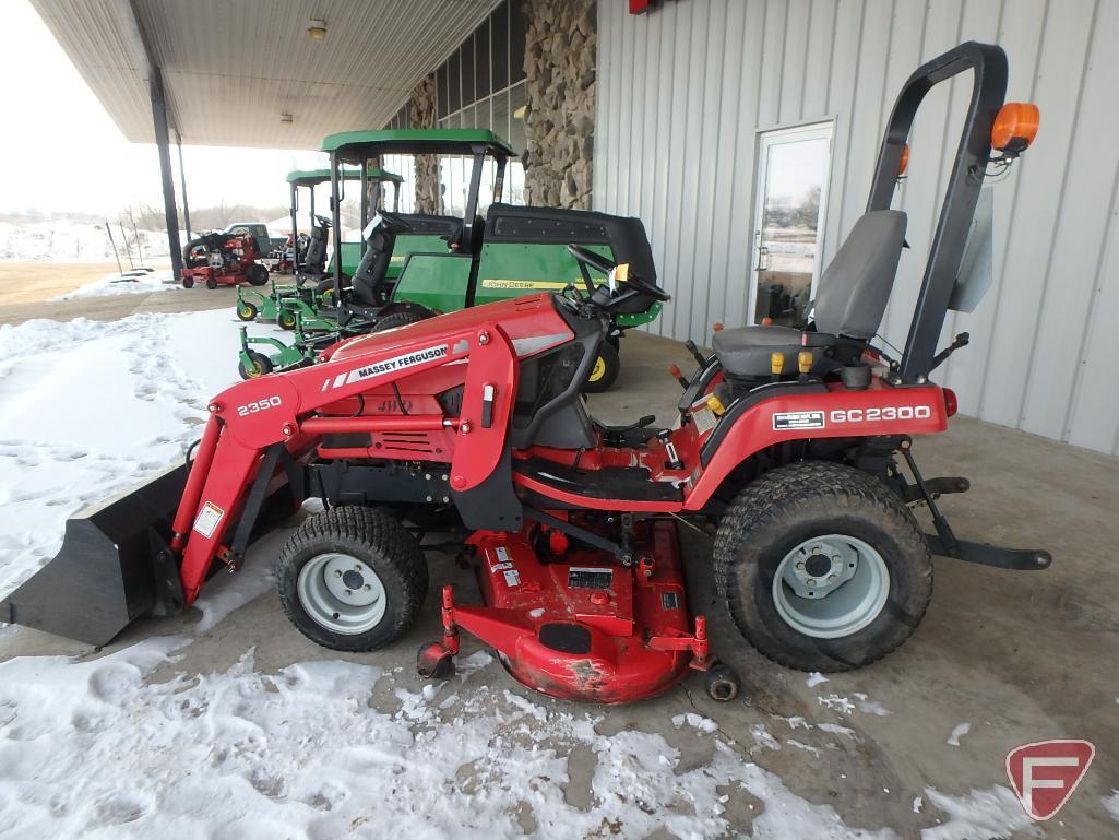 2009 Massey-Ferguson GC2300 compact tractor, 22.5 HP diesel engine, sn JRA20772, 1,920 hrs