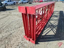 Pallet racking: (4) 18' x 48" uprights, (18) 7.5' beams