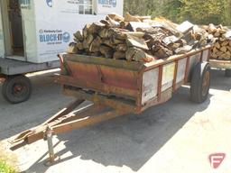 H&S spreader made into trailer full of wood