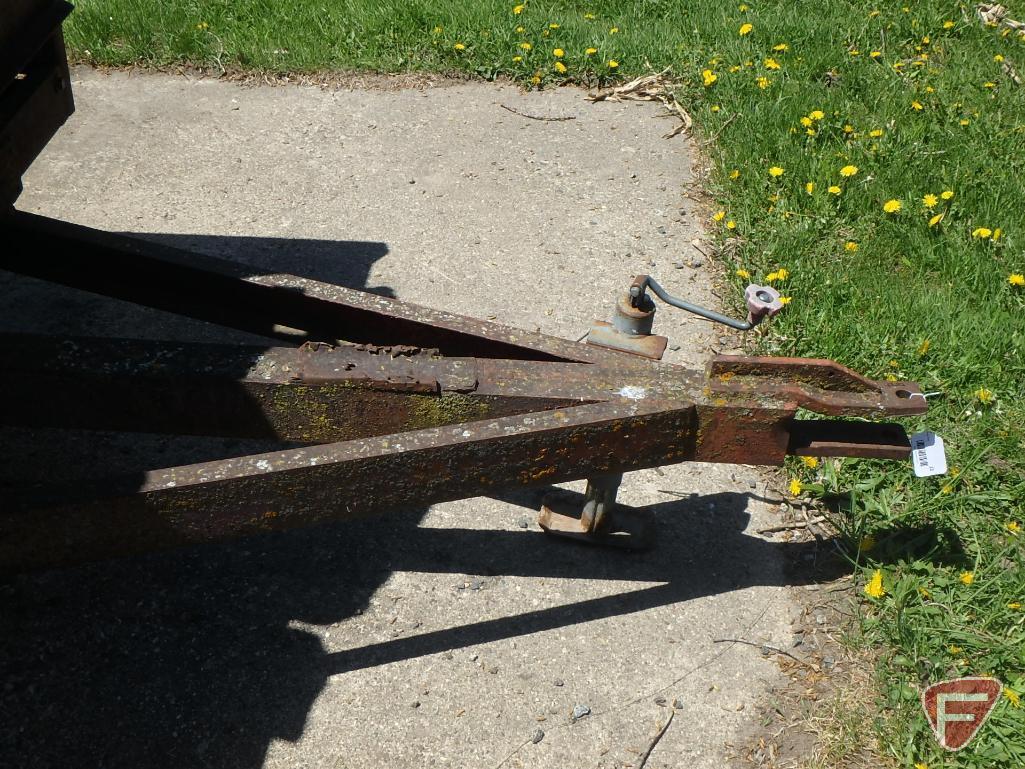 H&S spreader made into trailer full of wood