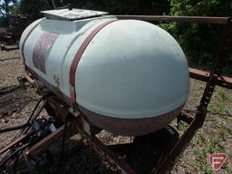 Pull type sprayer tank with 200 gallon fiberglass tank, no boom or pump