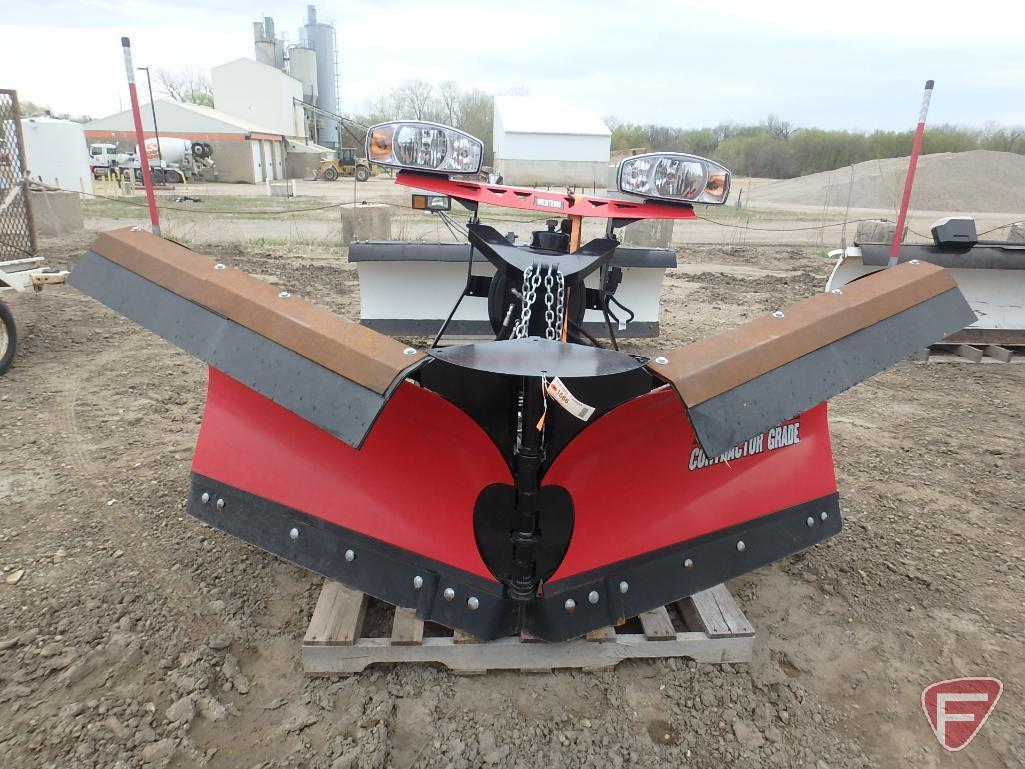 2019 Western Contractor Grade MVP3 8' 6" V-Plow with Ultra Mount 2, used twice!
