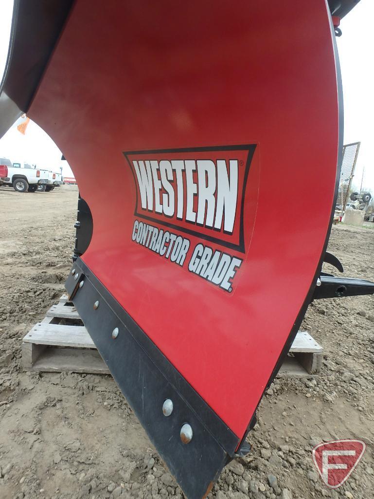 2019 Western Contractor Grade MVP3 8' 6" V-Plow with Ultra Mount 2, used twice!