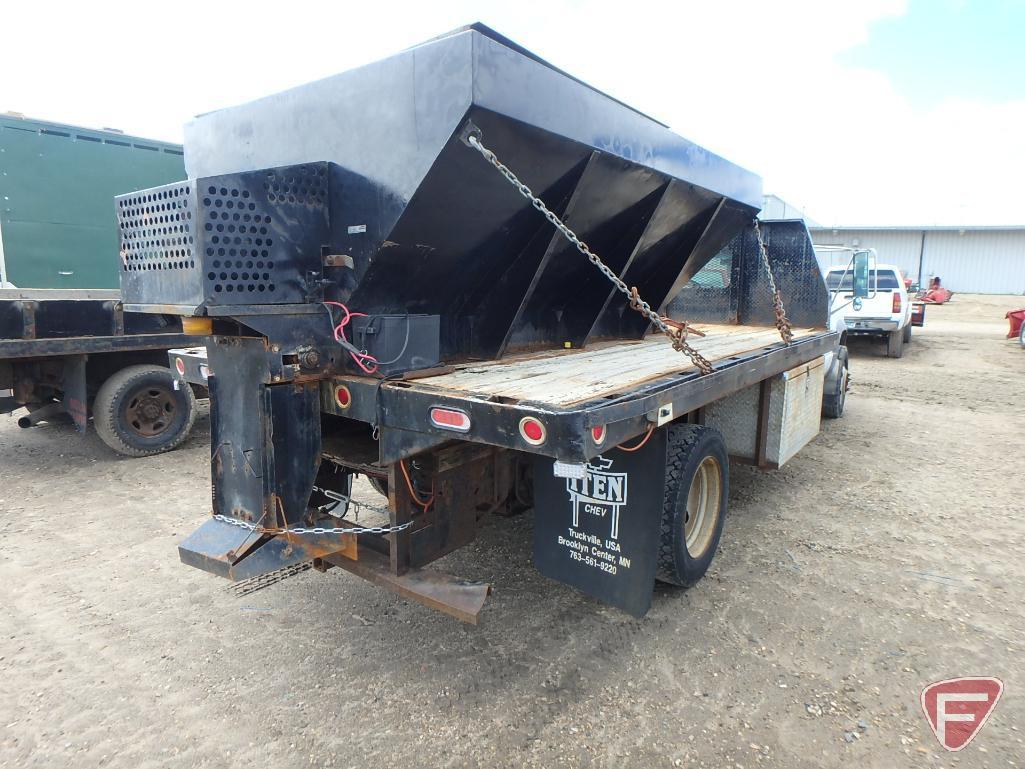 1999 Chevrolet C3500 Diesel Dually Flat Bed Truck, 14' x 8' Bed