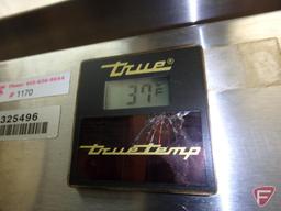 Tru TS-49 2-door stainless commercial refrigerator on casters, external digital temperature readout