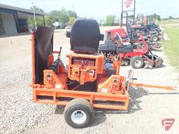 Salsco EGR model 09074 electric greens roller with trailer, only 3.8 hrs