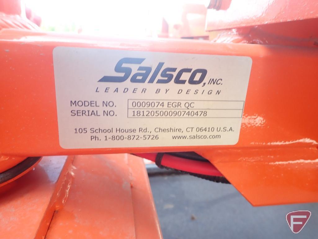 Salsco EGR model 09074 electric greens roller with trailer, only 3.8 hrs