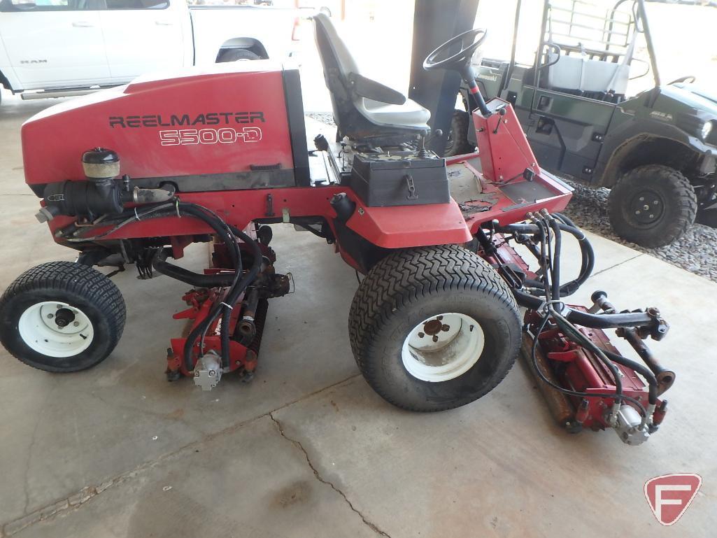 Toro Reelmaster 5500D 5-gang reel mower, sn 03550-210000564, 4,287 hrs.