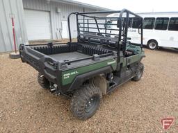 2017 Kawasaki Mule Pro DX diesel 4x4 UTV with manual tilt bed, 12 hrs., 57 mi. showing